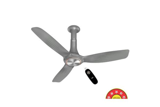 Havells Inox Under Light BLDC+ Ceiling Fan 1200mm Slate Chrome | Smart Remote Controlled Energy Saving Fan