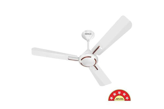 Havells Ambrose BLDC Ceiling Fan 1200mm Pearl White Wood | Energy Efficient Premium Ceiling Fan