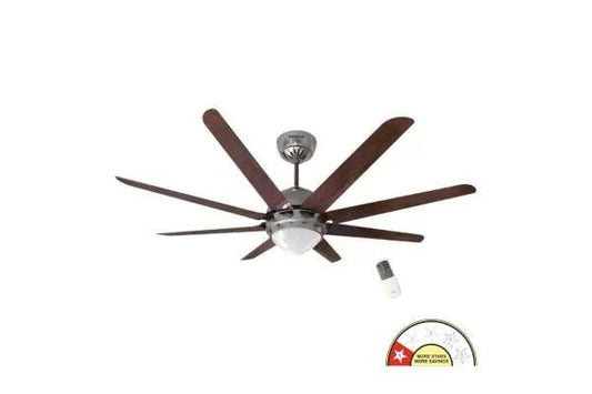 Havells Octet Underlight Special Finish Ceiling Fan 1320mm Brushed Nickel | Premium 8 Blade Decorative Fan with Underlight