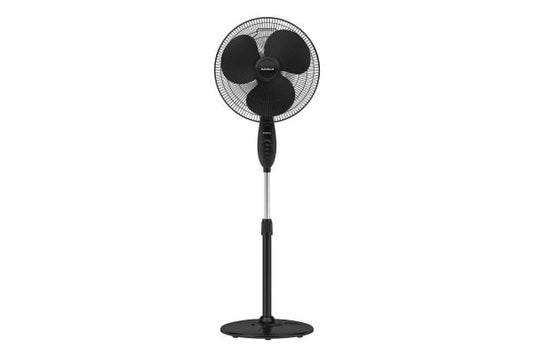 Havells Swing Pedestal Fan 400mm Black | Copper Motor with Smooth Oscillation