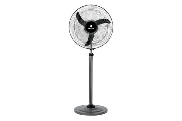 Havells Windstorm Oxy Grey Pedestal Fan 400mm | High Speed Copper Motor Cooling Fan