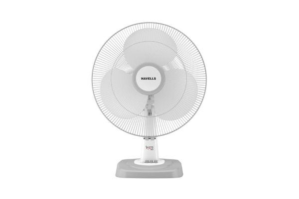 Havells Swing Neo NS Table Fan 400mm White Grey | Copper Motor with Wide Voltage Operation