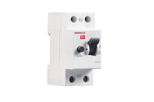 Havells X7 RCCB DP 100mA 32A DHRYCTDF100032 | Double Pole Leakage Current Protection