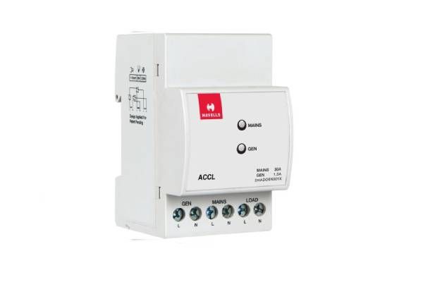 Havells 3 Module SPN ACCL 4000W DHADOSN3020 | Automatic Mains to Generator Load Transfer Switch