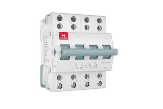 Havells MCB Changeover FP 40A DHMGOFPX040 | Four Pole Two Way Centre Off Changeover Switch