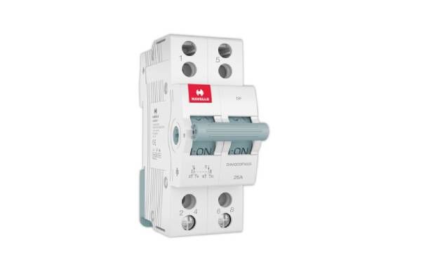 Havells MCB Changeover DP 25A DHMGODPX040-c | Double Pole Two Way Centre Off Changeover Switch