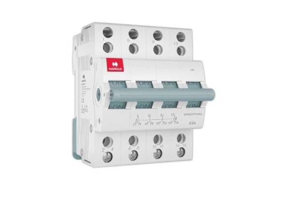 Havells Higher Rating MCB Changeover FP 63A DHMGOFPX063 | Four Pole Two Way Centre Off Changeover Switch