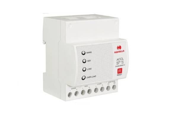 Havells SPN ACCL 2400W DHABOSN3012 | Automatic Mains to Generator Load Transfer Switch