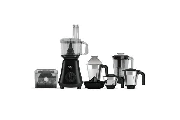 Havells Foodo Mixer Grinder Food Processor GHFFPEVE075 750W 5 Jar | 21000 RPM with Food Processor Attachments