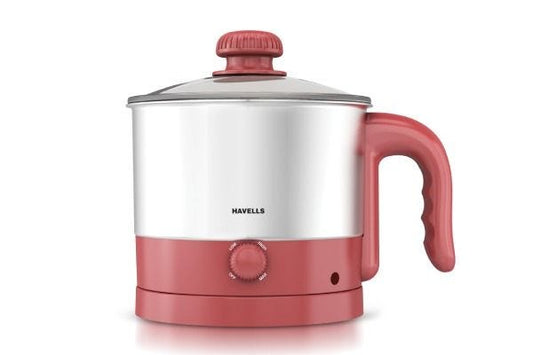 Havells Culinox Multicook Kettle GHBKTBKP060 600W | 1.2L Kettle with SS 304 Glass Lid