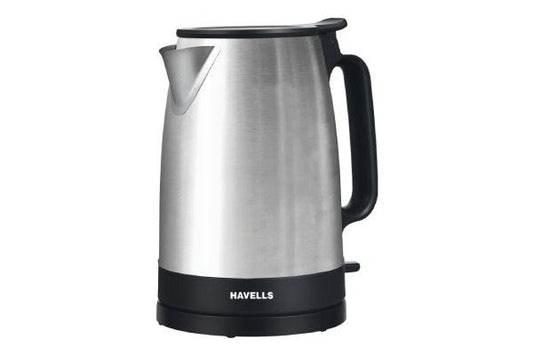 Havells Vesta Stainless Steel Electric Kettle GHBKTDFE200 2000W 1.7L | 360° Cordless Base with Auto Shut-Off