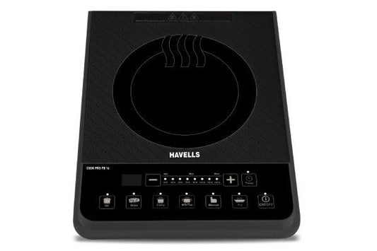 Havells Cook Pro PB 16 Induction Cooktop GHCICRWK160 1600W | 6 Preset Cooking Options