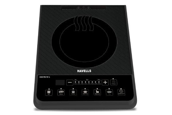 Havells Cook Pro PB 16 Induction Cooktop GHCICRWK160 1600W | 6 Preset Cooking Options