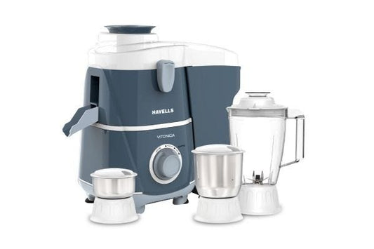 Havells Vitonica Juicer Mixer Grinder GHFJMDDE050 500W | 3 Jar JMG with SS304 Sieve