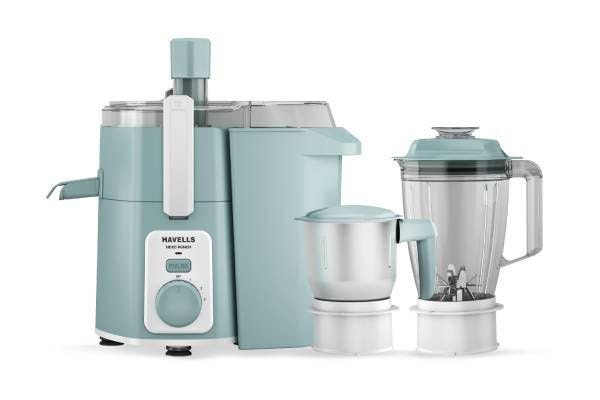Havells Hexo Punch 900W Mixer Grinder GHFJMGFB090LE 2 Jar | 21000 RPM with Juicer Attachment