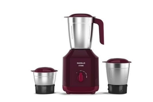 Havells Stone Mixer Grinder GHFMGBGR050 500W | 3 Jar Mixer Grinder with Air Vent Technology