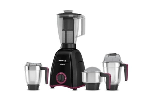 Havells Klassic Mixer Grinder GHFMGDVK075 750W | 4 Jar Mixer Grinder with SS304 Blades