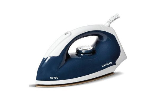 Havells Glydo Dry Iron GHGDIBAB100 1000W | PTFE Coated Soleplate with 360° Swivel Cord