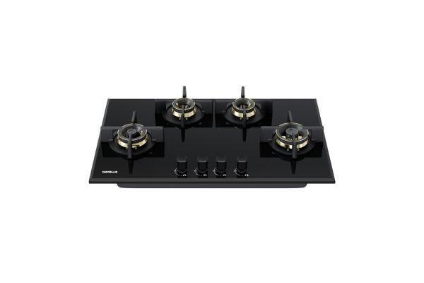 Havells Centuro 4B 80 T AI Auto Ignition Hob GHKBHATK000 | 4 Burner Hob with Toughened Glass & Brass Burner