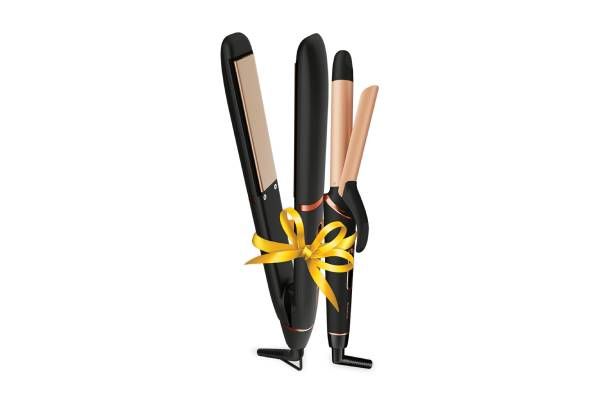 Havells HC4055 Hair Straightener and Curler Combo | Ceramic Coated Dual Styling Kit