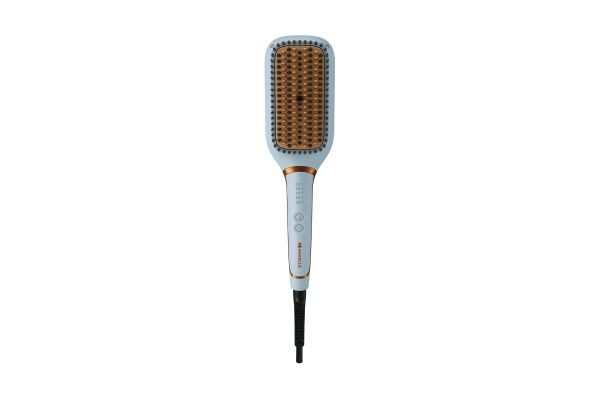 Havells HS6000 Hair Straightening Brush 60mm x 120mm | Keratin Infused Ceramic Styling