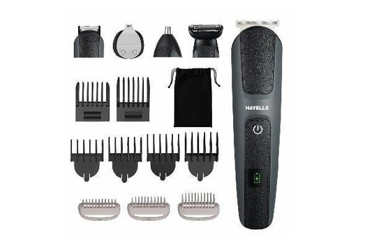 Havells GS8714 15 in 1 Grooming Kit IPX7 | Waterproof Multi Grooming Trimmer Kit