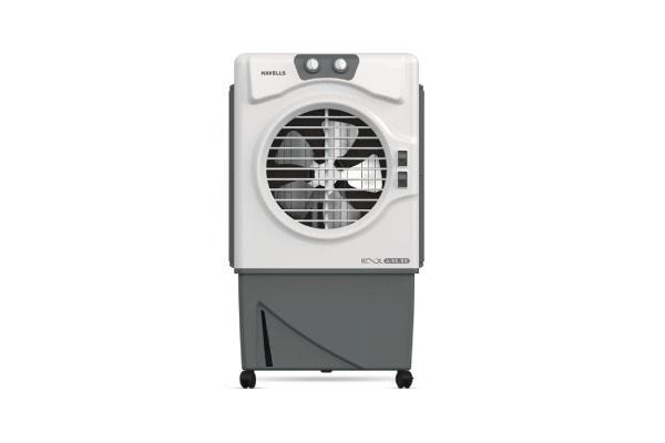 Havells Koolaire Desert Air Cooler GHRACAAE080 80L White Grey | Metal Blades with Honeycomb Pads