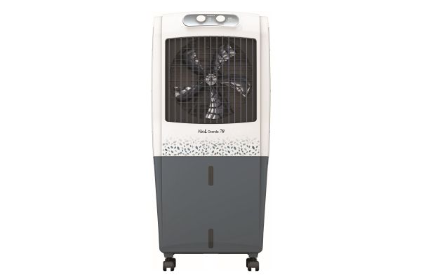 Havells KoolGrande Desert Air Cooler GHRACBKE070 70L White Grey | Honeycomb Pads with Ice Chamber & Auto Swing