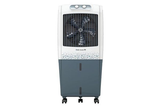 Havells KoolGrande Desert Air Cooler GHRACBKE090 90L White Grey | Honeycomb Pads with Ice Chamber & Auto Swing