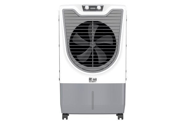 Havells Altima Inverto BLDC Desert Air Cooler GHRACBUE220 70L White Grey | 100% Copper BLDC Motor with Honeycomb Pads