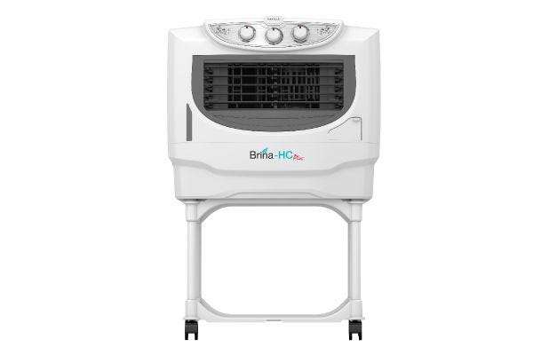Havells Brina Plus HC Window Air Cooler GHRACCDE0201C 50L | Honeycomb Pads with Auto Drain & Trolley