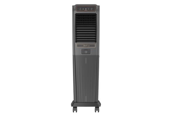 Havells Zurii Tower Air Cooler GHRACCHE060 60L Black Grey | Remote Control with Honeycomb Pads
