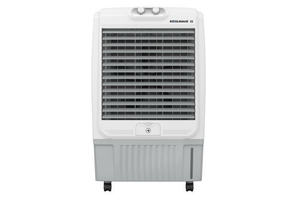 Havells KoolWave Desert Air Cooler GHRACCJE55 55L White Grey | Collapsible Louvers with Honeycomb Pads