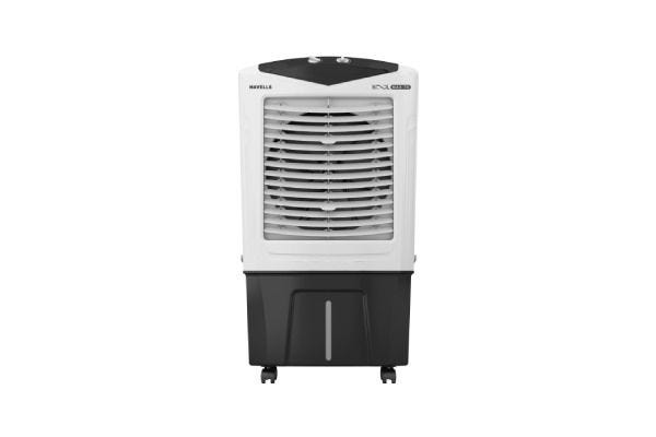 Havells KoolMax Desert Air Cooler GHRACEBE070 70L White Grey | Dual Flow Technology with Honeycomb Pads