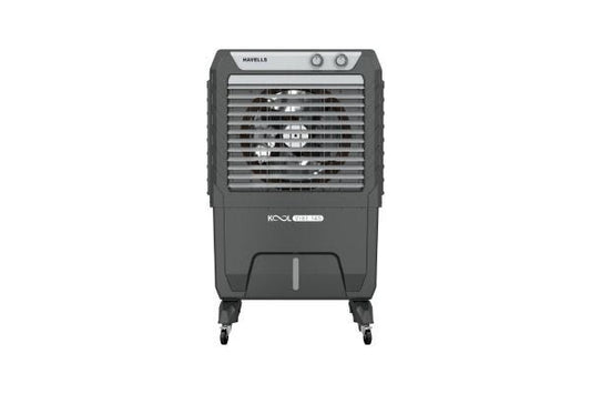 Havells KoolVibe Premium Commercial Air Cooler GHRACFME145 145L White Grey | Metal Blade Fan with Dual Flow Technology
