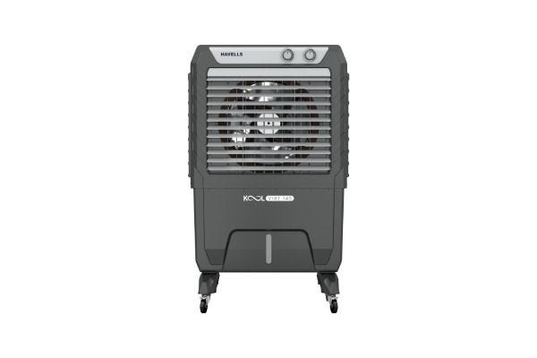 Havells KoolVibe Premium Commercial Air Cooler GHRACFME145 145L White Grey | Metal Blade Fan with Dual Flow Technology