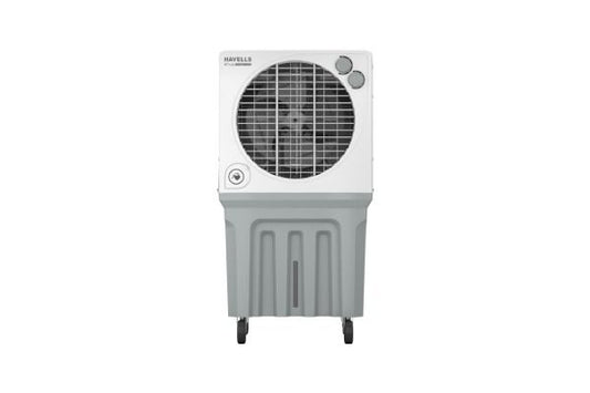 Havells KoolTurbo Commercial Air Cooler GHRACFNE120 120L White Grey | Dual Flow Technology with Honeycomb Pads