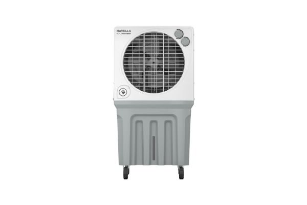 Havells KoolTurbo Commercial Air Cooler GHRACFNE120 120L White Grey | Dual Flow Technology with Honeycomb Pads