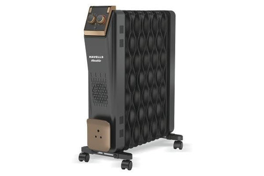 Havells Hestio 11 Wave Fins Oil Filled Room Heater GHROFCKK290 2900W | Dual Heating Tech with PTC Heater