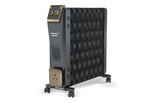 Havells Hestio 15 Wave Fins Oil Filled Room Heater GHROFCTK290 2900W | Dual Heating Tech with PTC Heater