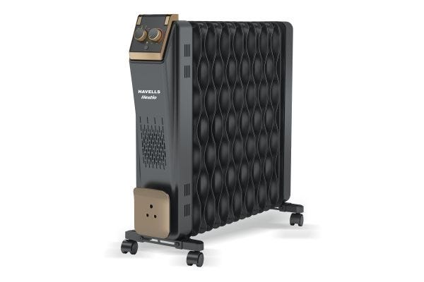 Havells Hestio 15 Wave Fins Oil Filled Room Heater GHROFCTK290 2900W | Dual Heating Tech with PTC Heater