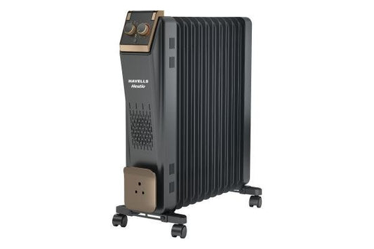 Havells Hestio 11 Straight Fins Oil Filled Room Heater GHROFDJK290 2900W | Dual Heating Tech with PTC Heater