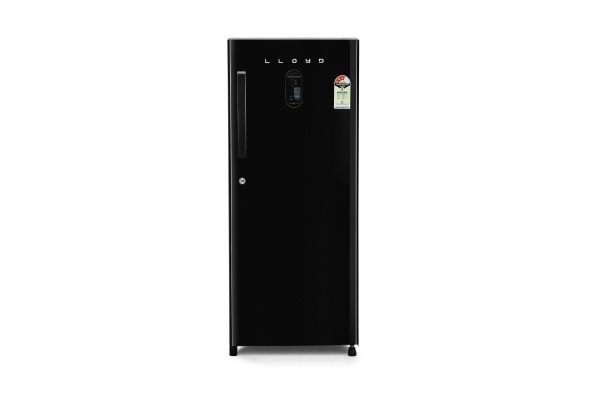Lloyd Icecool Series 205 L Direct Cool Refrigerator 3 Star Metallic Black | Inverter Cooling with Rapid Freeze