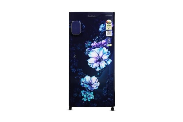 Lloyd 178 L Direct Cool Refrigerator 1 Star Cherry Blossom Blue | Fast Ice Making with ViruzSafe Protection