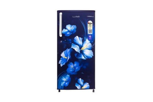 Lloyd 188 L Direct Cool Refrigerator 1 Star Iris Blue | Low Noise Cooling Performance
