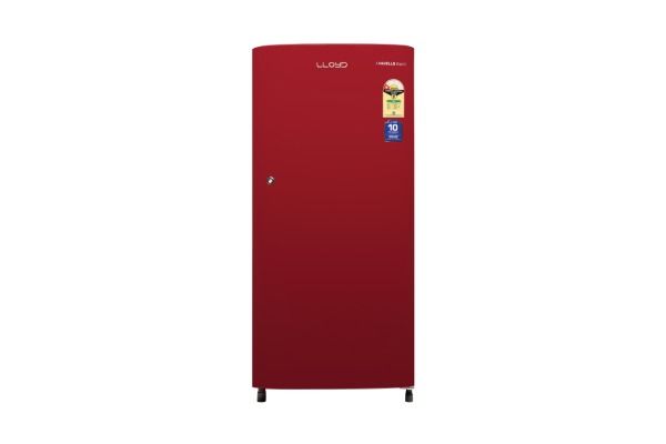 Lloyd 188 L Direct Cool Refrigerator 1 Star Royal Red | Low Noise Cooling Performance