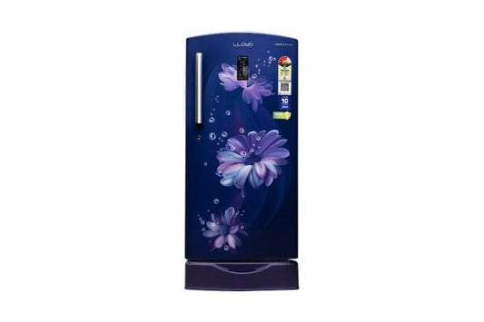 Lloyd 195 L Direct Cool Refrigerator 3 Star Daisy Blue | Auto Defrost with Rapid Freeze Technology