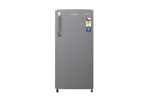 Lloyd 215 L Direct Cool Refrigerator 2 Star Stainless Steel | Low Noise Cooling with Quick Chill Zone