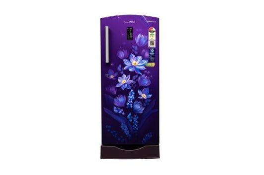 Lloyd 240 L Direct Cool Refrigerator 3 Star Ornate Purple | Inverter Compressor with Rapid Freeze Technology