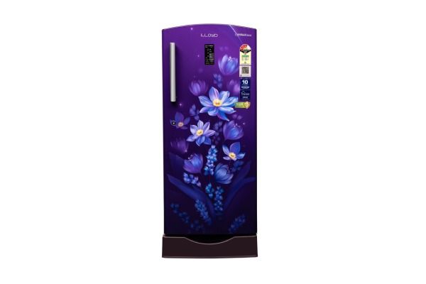 Lloyd 240 L Direct Cool Refrigerator 3 Star Ornate Purple | Inverter Compressor with Rapid Freeze Technology